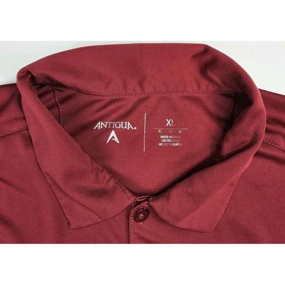 Antigua Alabama Crimson Tide Shirt Polo Mens XL NCAA Football Performance SS - Picture 5 of 9